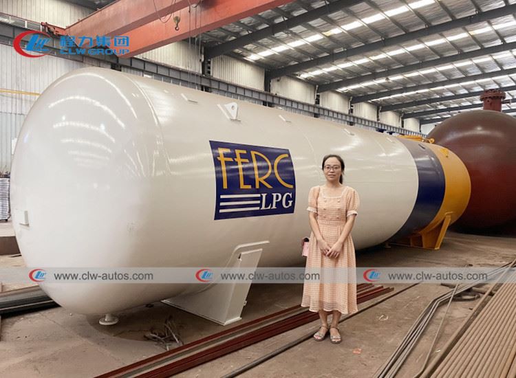 30000Liters 15Tons LPG Gas Storage Tank exported to Philippines