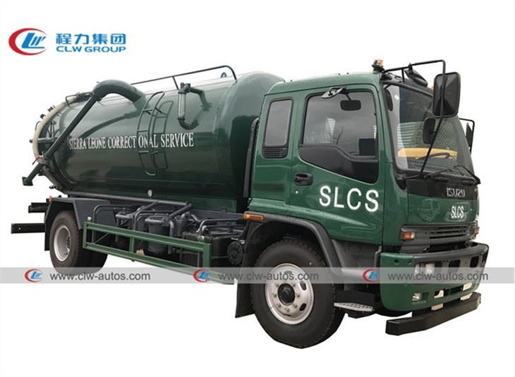 ISUZU 10CBM Vacuum Sewage Suction Truck