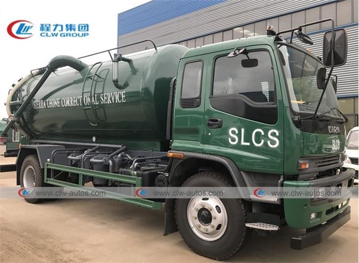 ISUZU 10CBM Vacuum Sewage Suction Truck