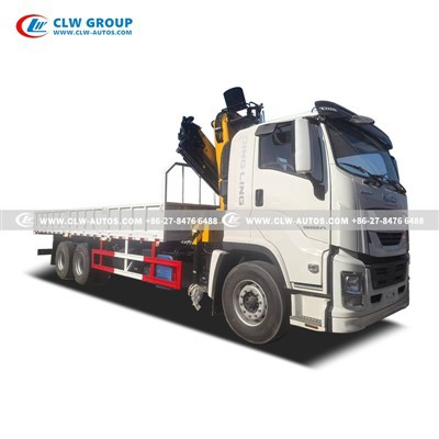 2.ISUZU FVZ 10Ton Folding Boom Crane Truck