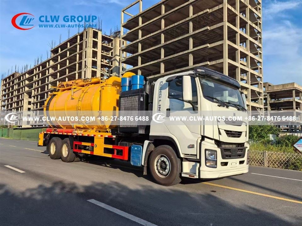 ISUZU 20CBM Vacuum Jetting Truck Super Sucker