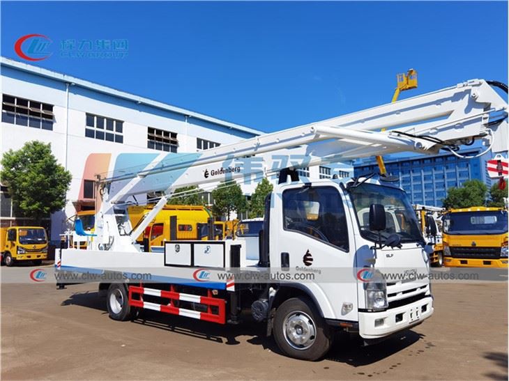 ISUZU 22 Meters Telescopic Boom High Operation Aerial Bucket Truck