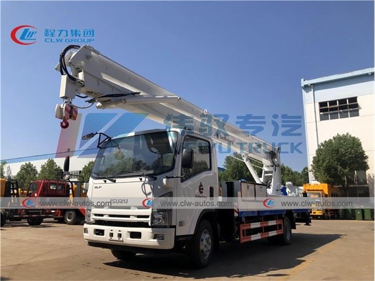 ISUZU 22 Meters Telescopic Boom High Operation Aerial Bucket Truck
