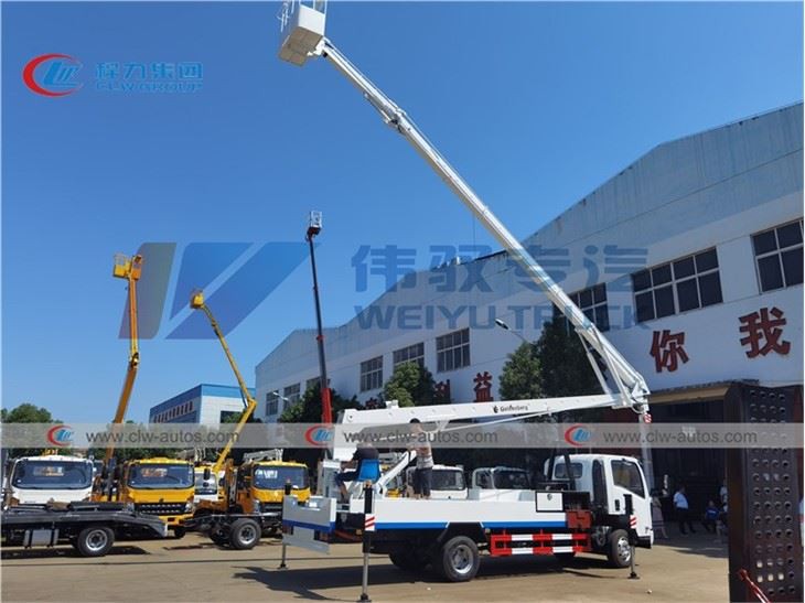 ISUZU 22 Meters Telescopic Boom High Operation Aerial Bucket Truck