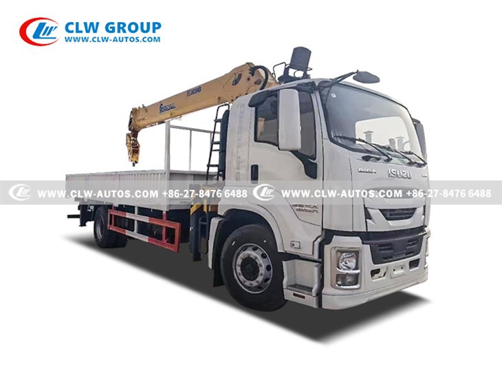 ISUZU 4X 10 Tons Straight Boom Crane Truck