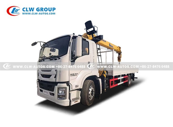 ISUZU 4X 10 Tons Straight Boom Crane Truck