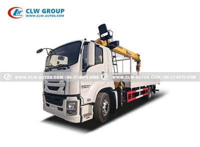 ISUZU 4X 10 tons Straight Boom Crane (6)