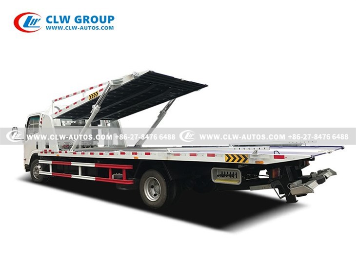 ISUZU 4x2 Flatbed Tow Car Carrier Truck For 3 Cars