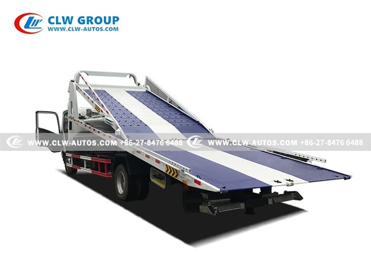 ISUZU 4x2 Flatbed Tow Car Carrier Truck For 3 Cars