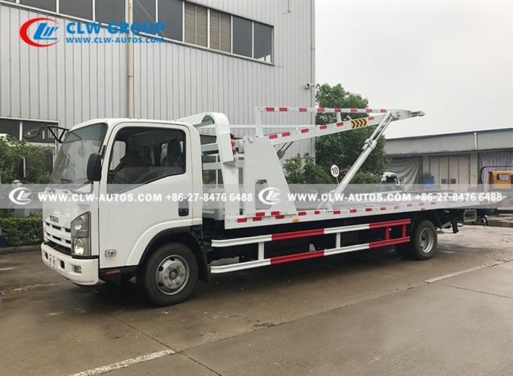 ISUZU 4x2 Flatbed Tow Car Carrier Truck For 3 Cars