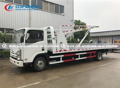 ISUZU 4x2 Flatbed Tow Car Carrier Truck For 3 Cars