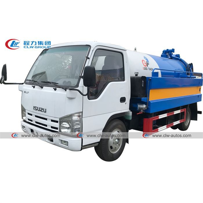 ISUZU 5000L Sewage Vacuum Pumper Truck