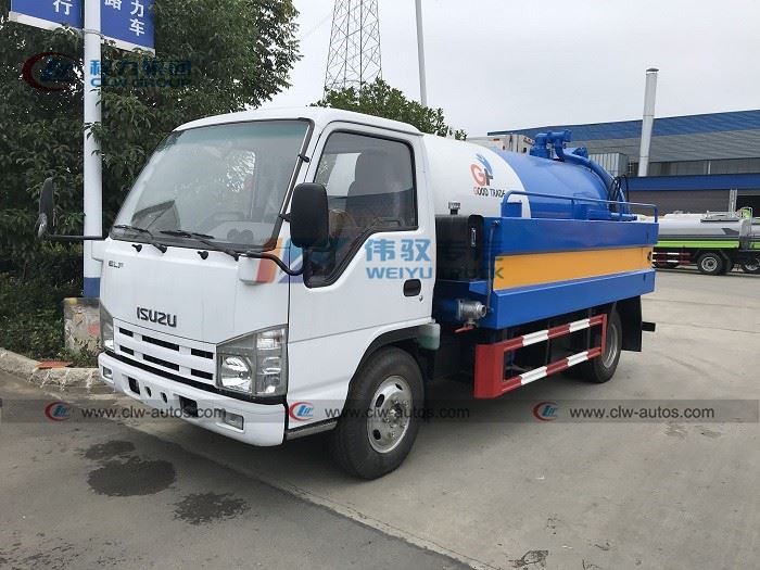 ISUZU 5000L Sewage Vacuum Pumper Truck