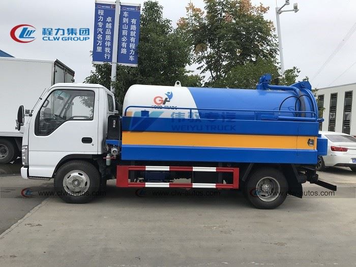 ISUZU 5000L Sewage Vacuum Pumper Truck
