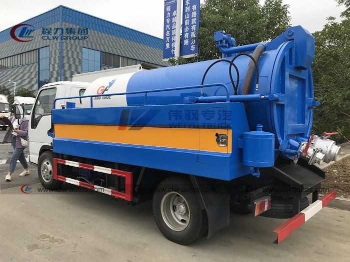 ISUZU 5000L Sewage Vacuum Pumper Truck