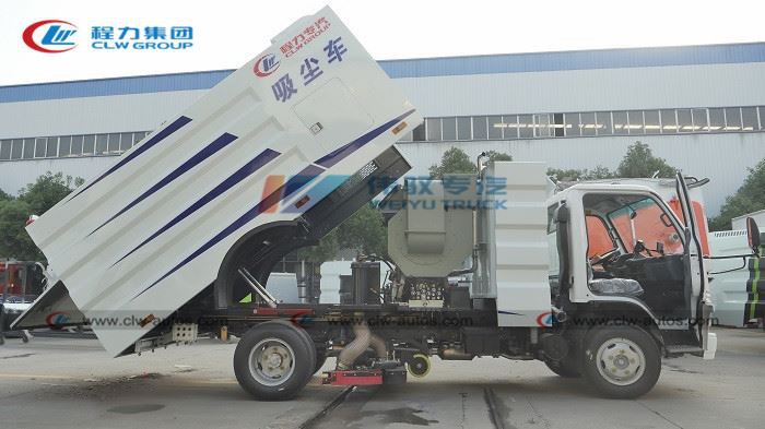 Isuzu 5cbm Dust Vacuum Suction Truck