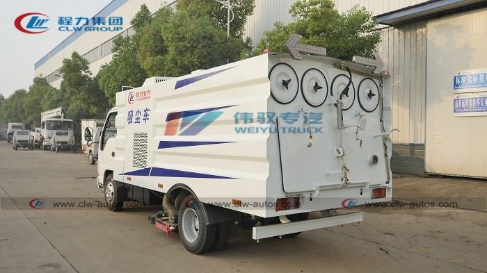 Isuzu 5cbm Dust Vacuum Suction Truck