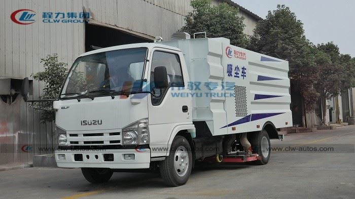 Isuzu 5cbm Dust Vacuum Suction Truck
