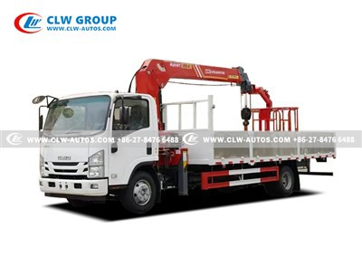 ISUZU 5Ton Crane Truck For Kazakhstan