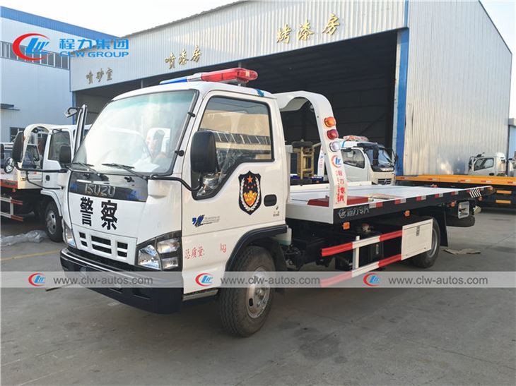 ISUZU 600P 4Tons Flatbed Road Wrecker