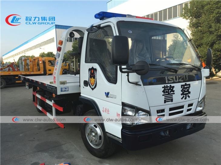 ISUZU 600P 4Tons Flatbed Road Wrecker