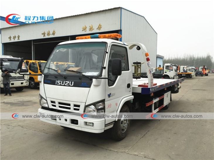 ISUZU 600P 4Tons Flatbed Road Wrecker