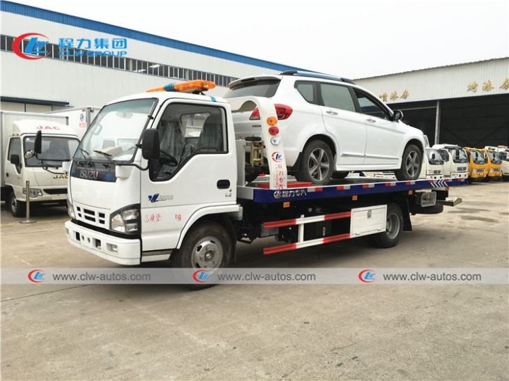 ISUZU 600P 4Tons Flatbed Road Wrecker