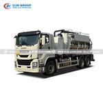 ISUZU 6X4 15M3 Stainless Steel Vacuum Sewage Jetting Truck
