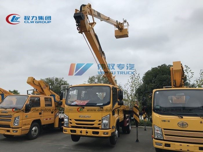 Isuzu Double Row Folded Arm Aerial Platform Truck