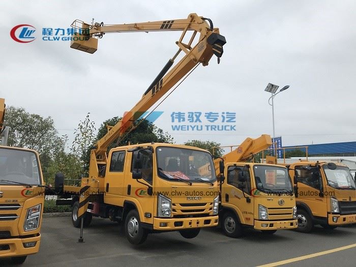 Isuzu Double Row Folded Arm Aerial Platform Truck
