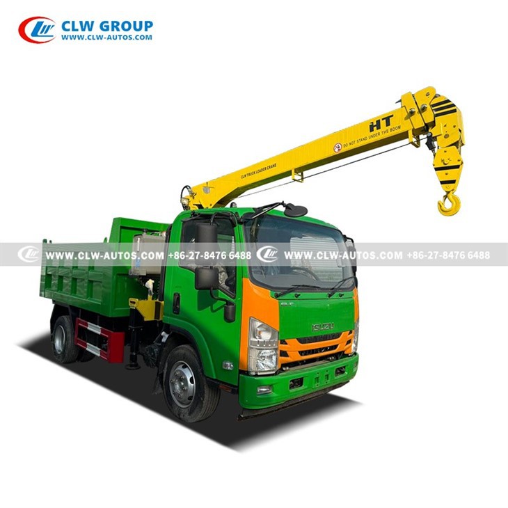 ISUZU RHD Dump Truck With Crane