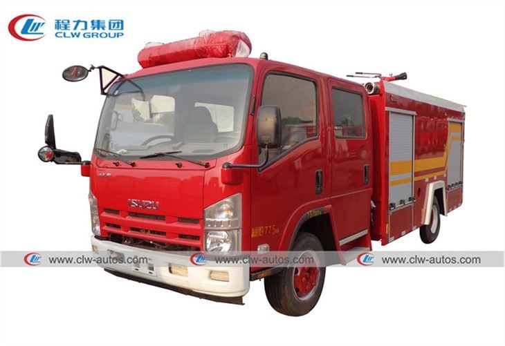 ISUZU ELF 3cbm Foam Tank Fire Fighting Truck