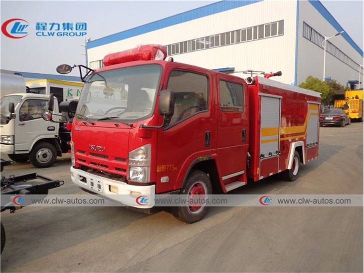 ISUZU ELF 3cbm Foam Tank Fire Fighting Truck