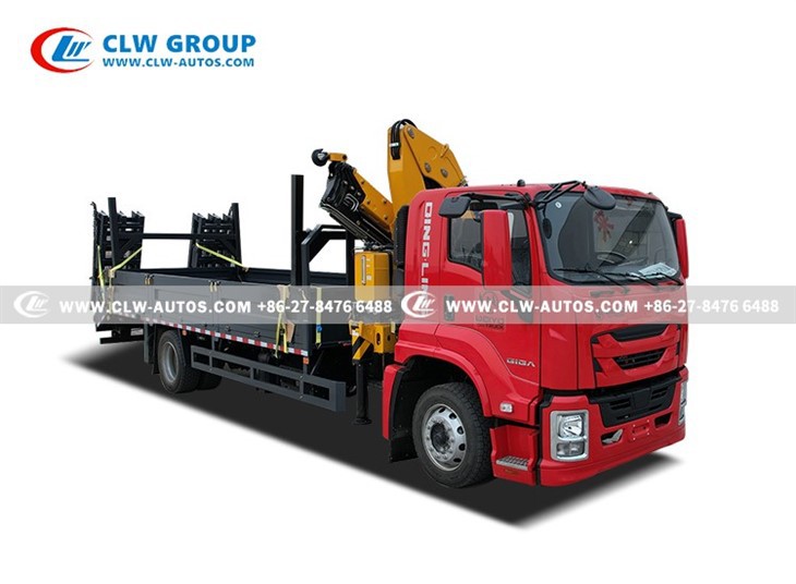 Isuzu Flatbed Truck With 6.3Ton Crane