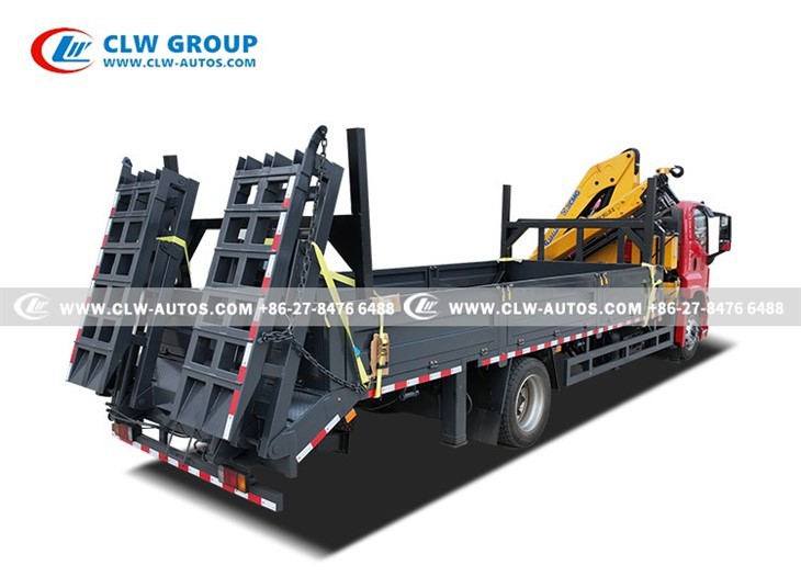 Isuzu Flatbed Truck With 6.3Ton Crane