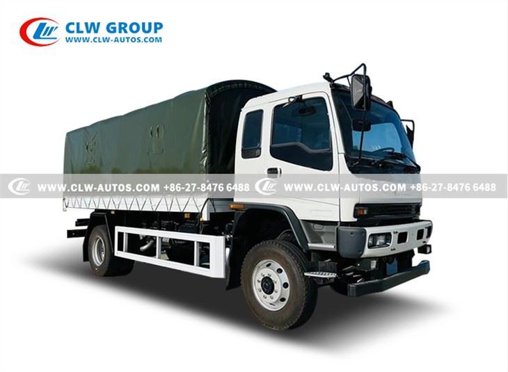 ISUZU FVR 240HP Army Use Troop Carrier With Tarpaulin