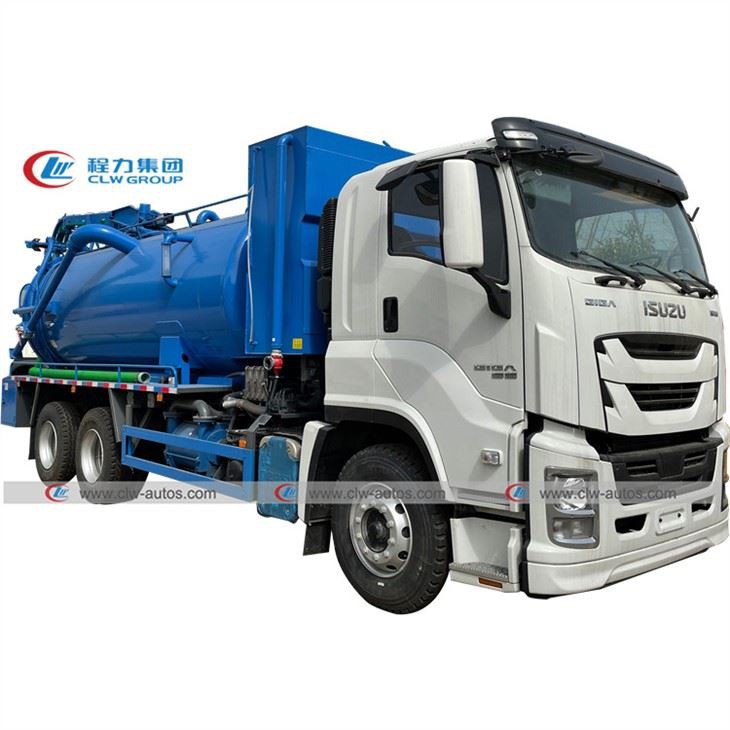 ISUZU GIGA Combined Vacuum Sewer Jetting Truck 16Tons