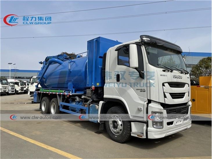 ISUZU GIGA Combined Vacuum Sewer Jetting Truck 16Tons