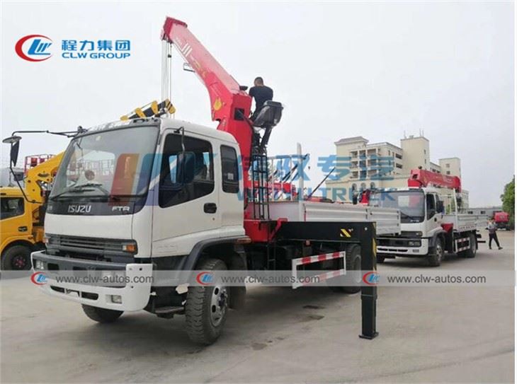 ISUZU Lorry Mounted Straigh-arm 10Tons Palfinger Crane