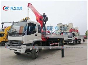 ISUZU Lorry Mounted Straigh-arm 10Tons Palfinger Crane