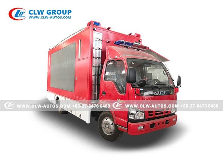 ISUZU P5 Waterproof Mobile LED Digital Billboard Advertising Truck