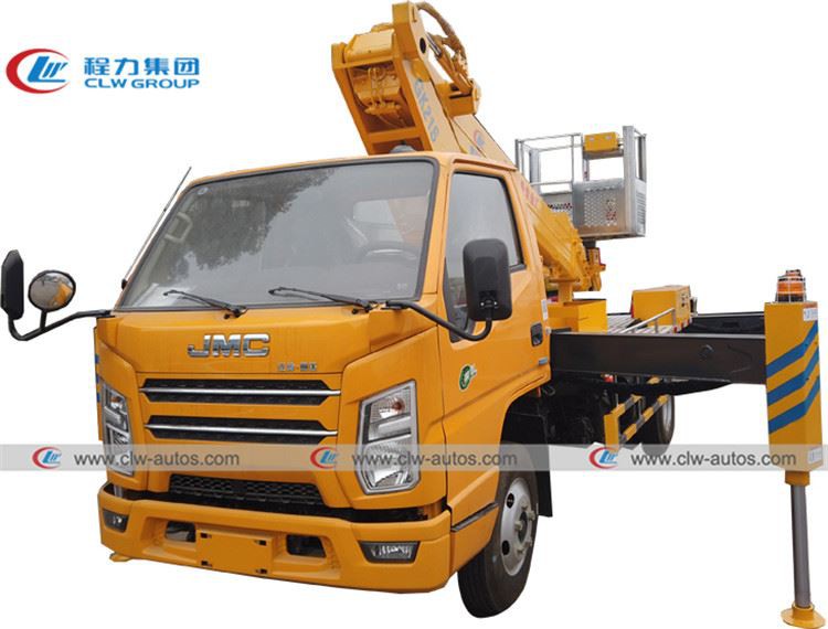 Jmc 4X2 16meters Telescopic Aerial Work Platform Truck With Hydraulic Lifter