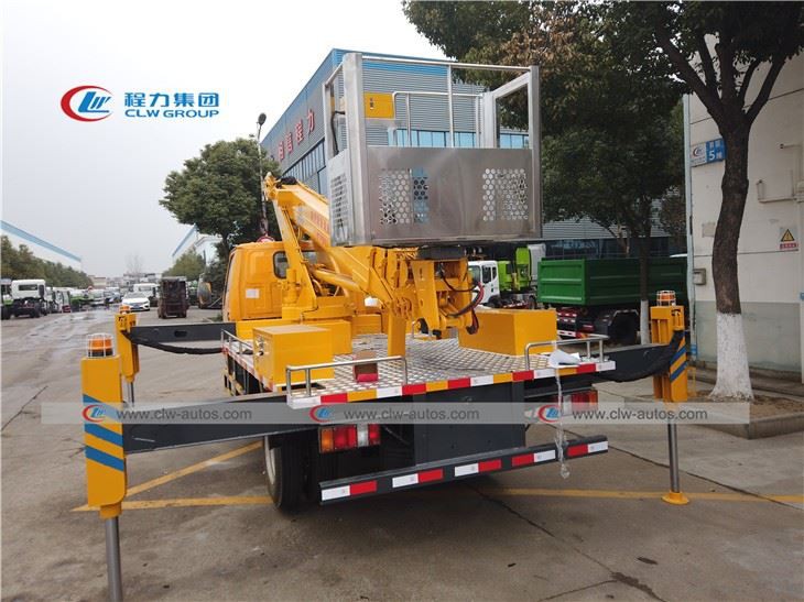 Jmc 4X2 16meters Telescopic Aerial Work Platform Truck With Hydraulic Lifter