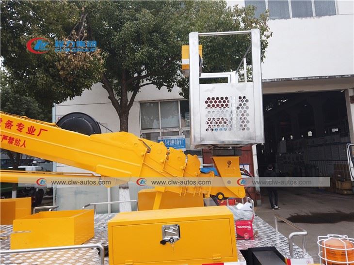 Jmc 4X2 16meters Telescopic Aerial Work Platform Truck With Hydraulic Lifter