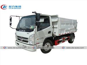 KAMA Brand 4000Liters Mini Sealed Garbage Dump Truck