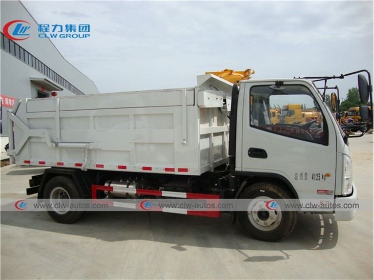KAMA Brand 4000Liters Mini Sealed Garbage Dump Truck