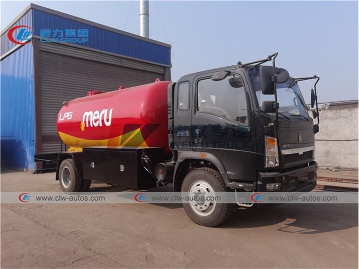 LHD 5Tons 10,000L LPG Refilling Tanker Truck