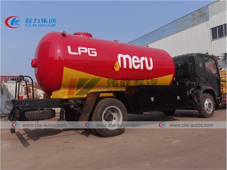 LHD 5Tons 10,000L LPG Refilling Tanker Truck
