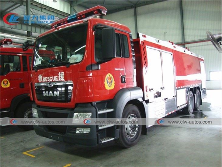 MAN 6X4 8tons Tank Fire Emergency Rescue Truck