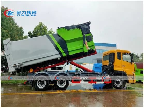 【Aug 5th,2020】Dongfeng 6X4 Roll On Roll Off Garbage Truck With Compressed Was...